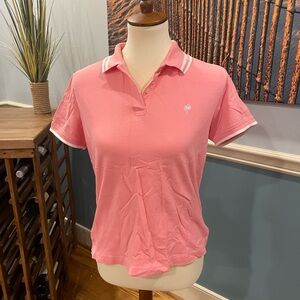 Lilly Pulitzer Women’s Pink Polo Top - Classic Short Sleeve